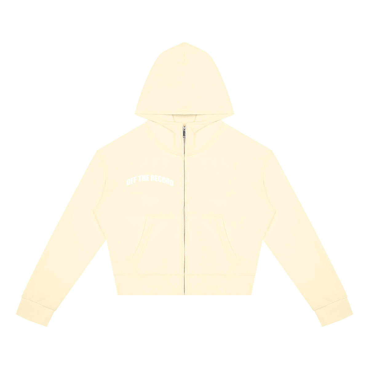 Women's Crop Full Zip Hoodie