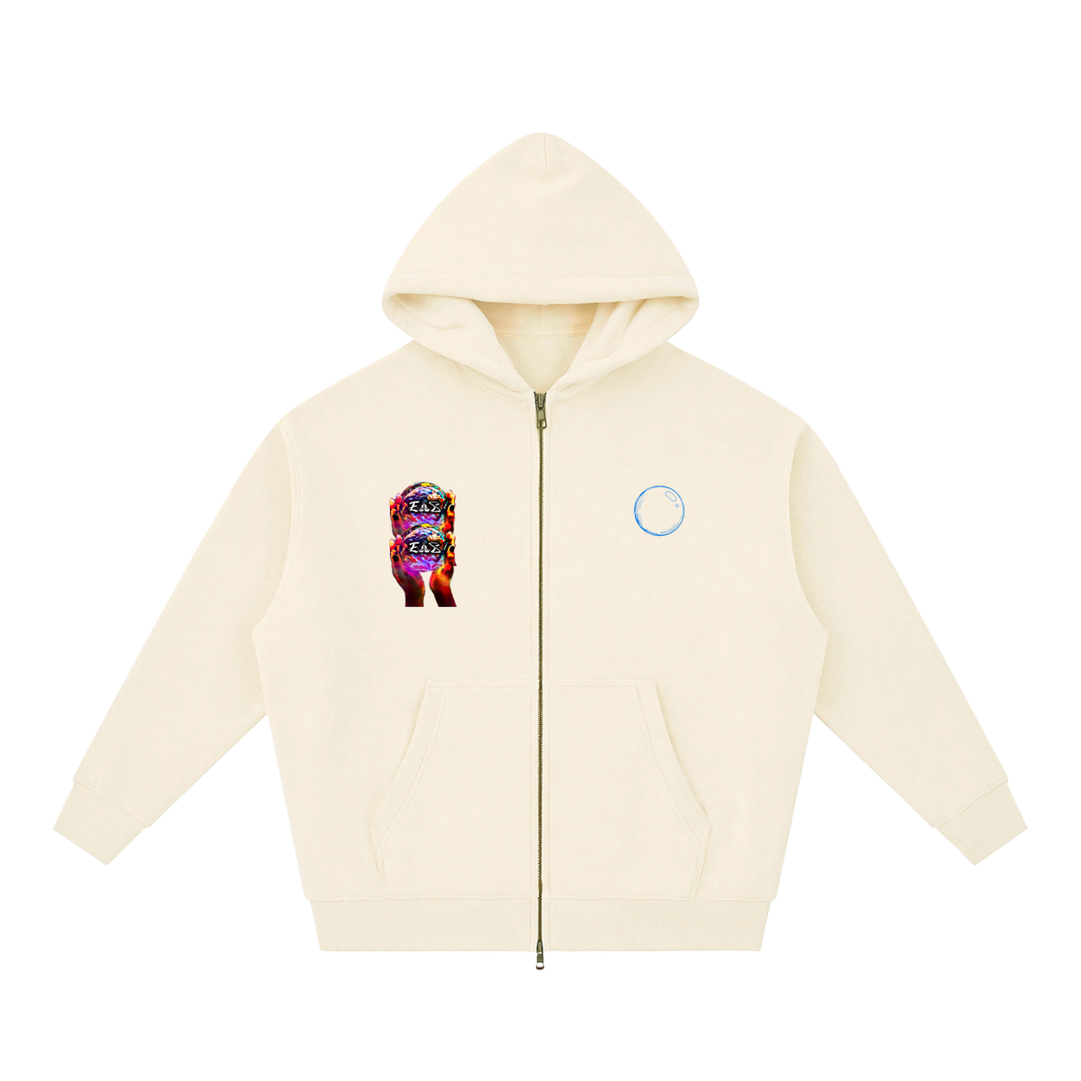 Essential Oversized Fleece Boxy Hoodie (Big foot)