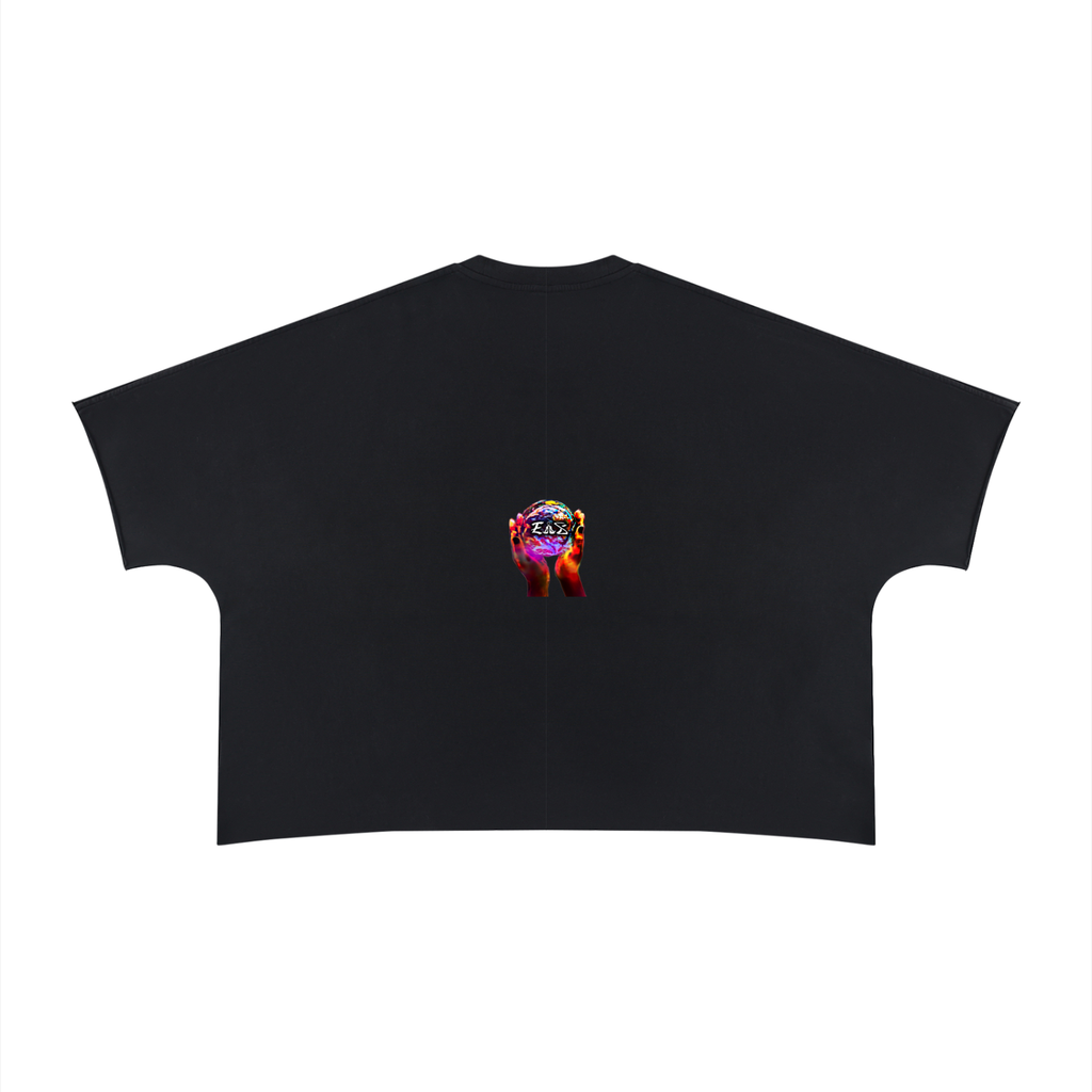 Unisex Heavyweight Boxy Raw Edge T-Shirt