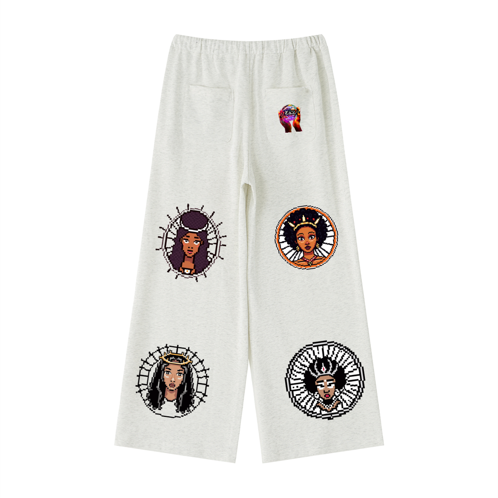 women's Wide Leg Sweatpants (Haitian Goddess)
