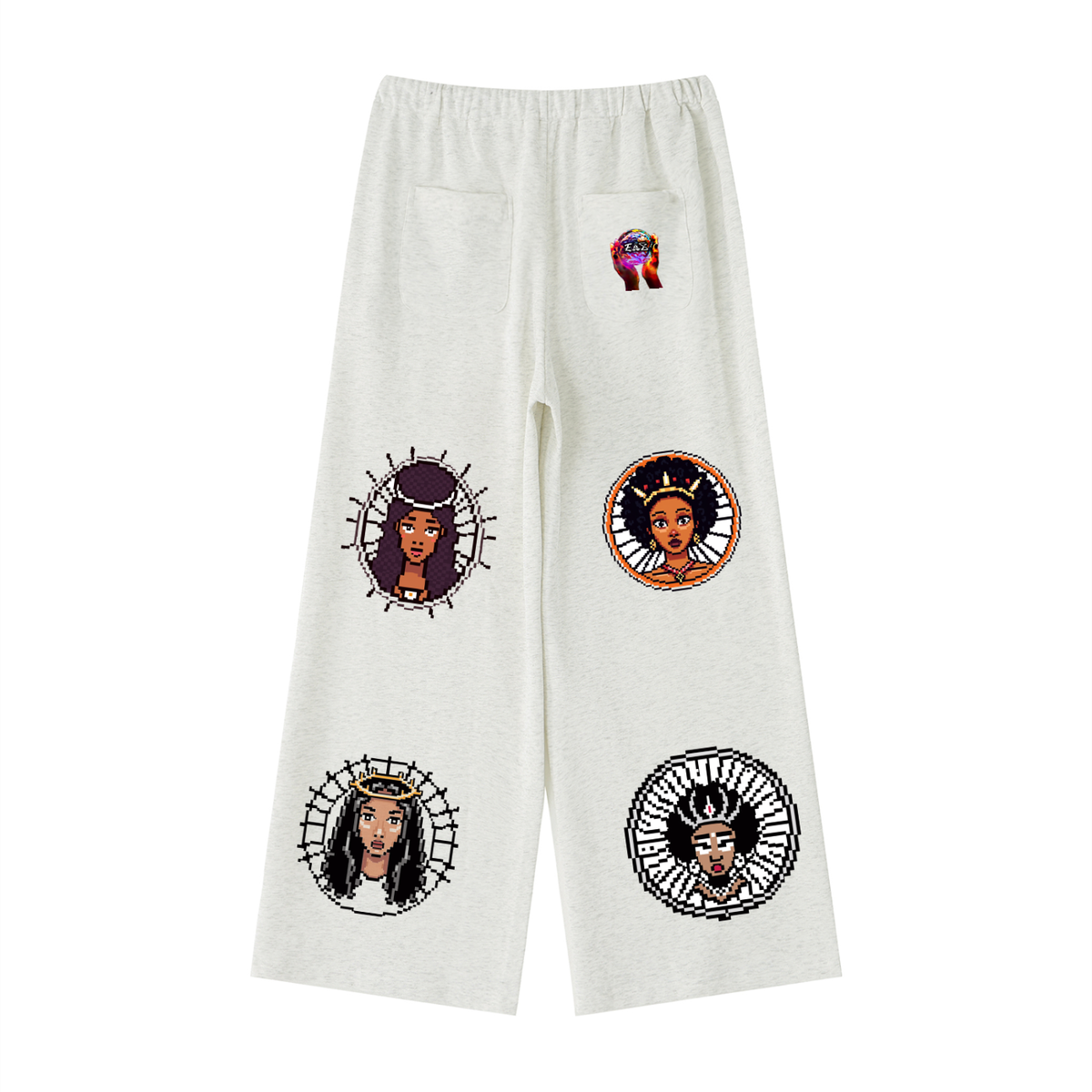 women's Wide Leg Sweatpants (Haitian Goddess)