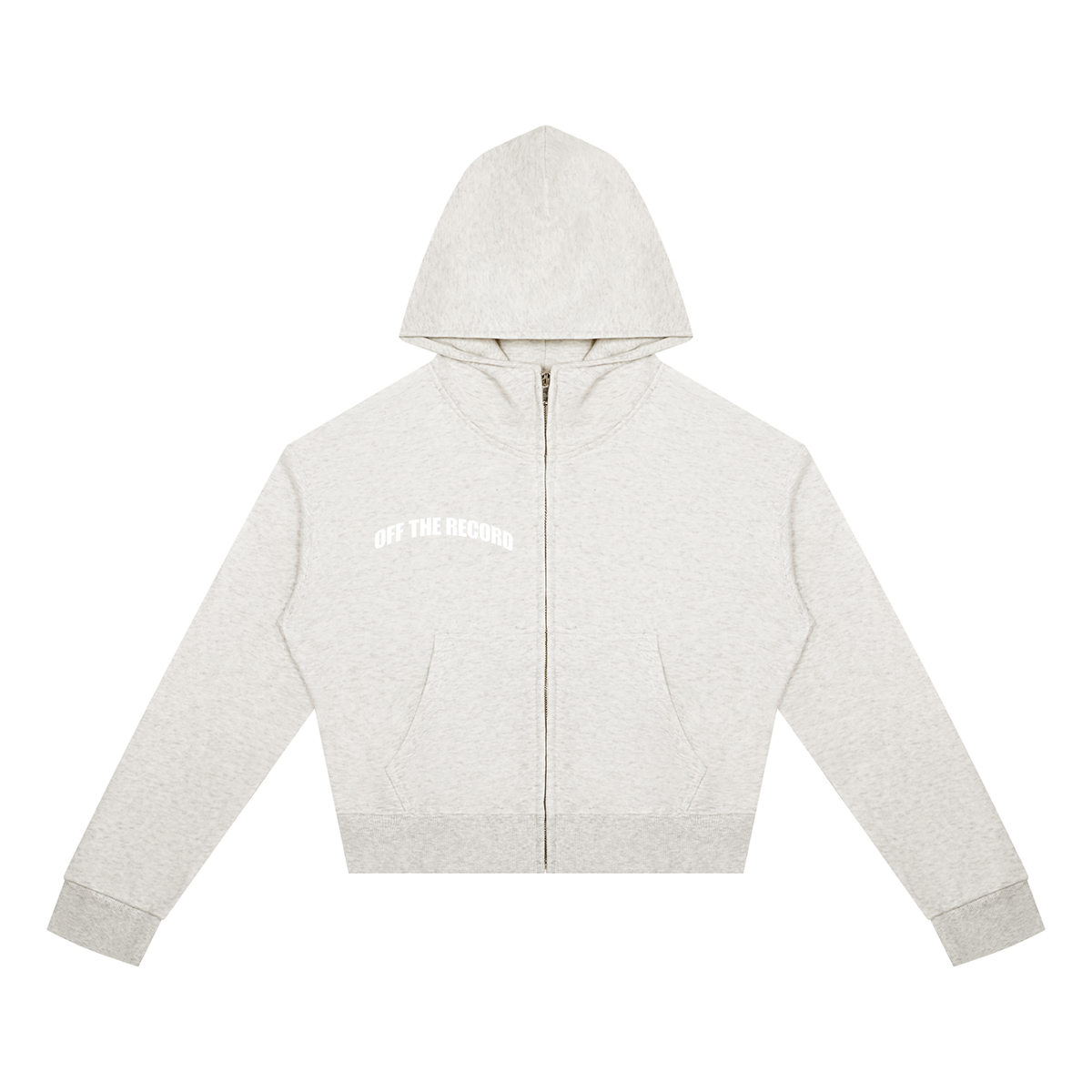 Women's Crop Full Zip Hoodie