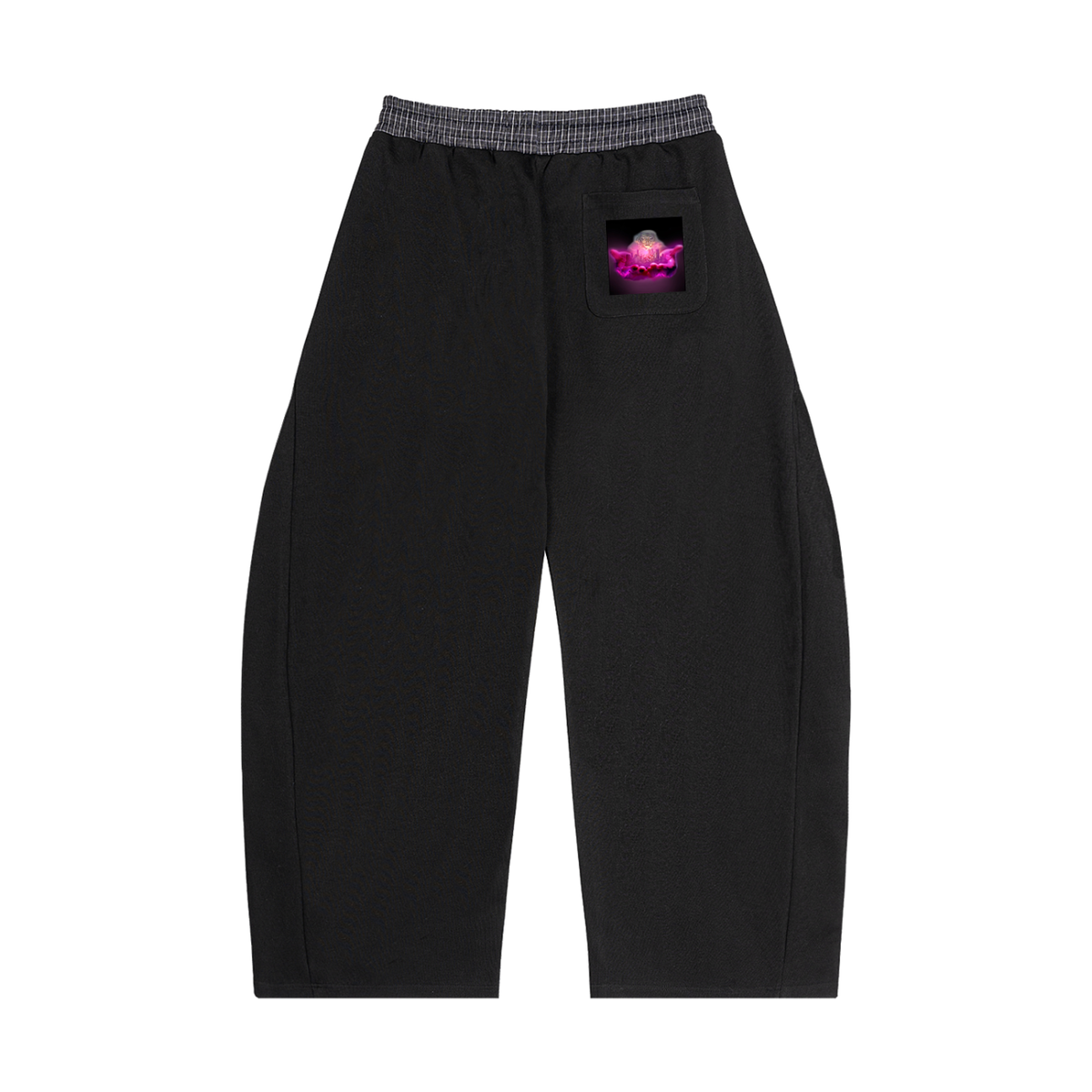 Plaid Waistband Barrel Sweatpants (chill)