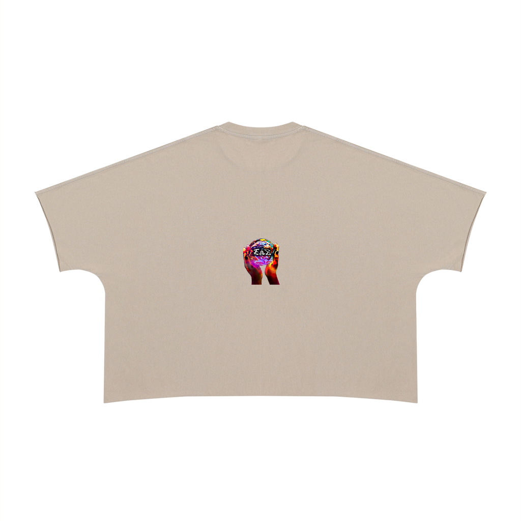 Unisex Heavyweight Boxy Raw Edge T-Shirt