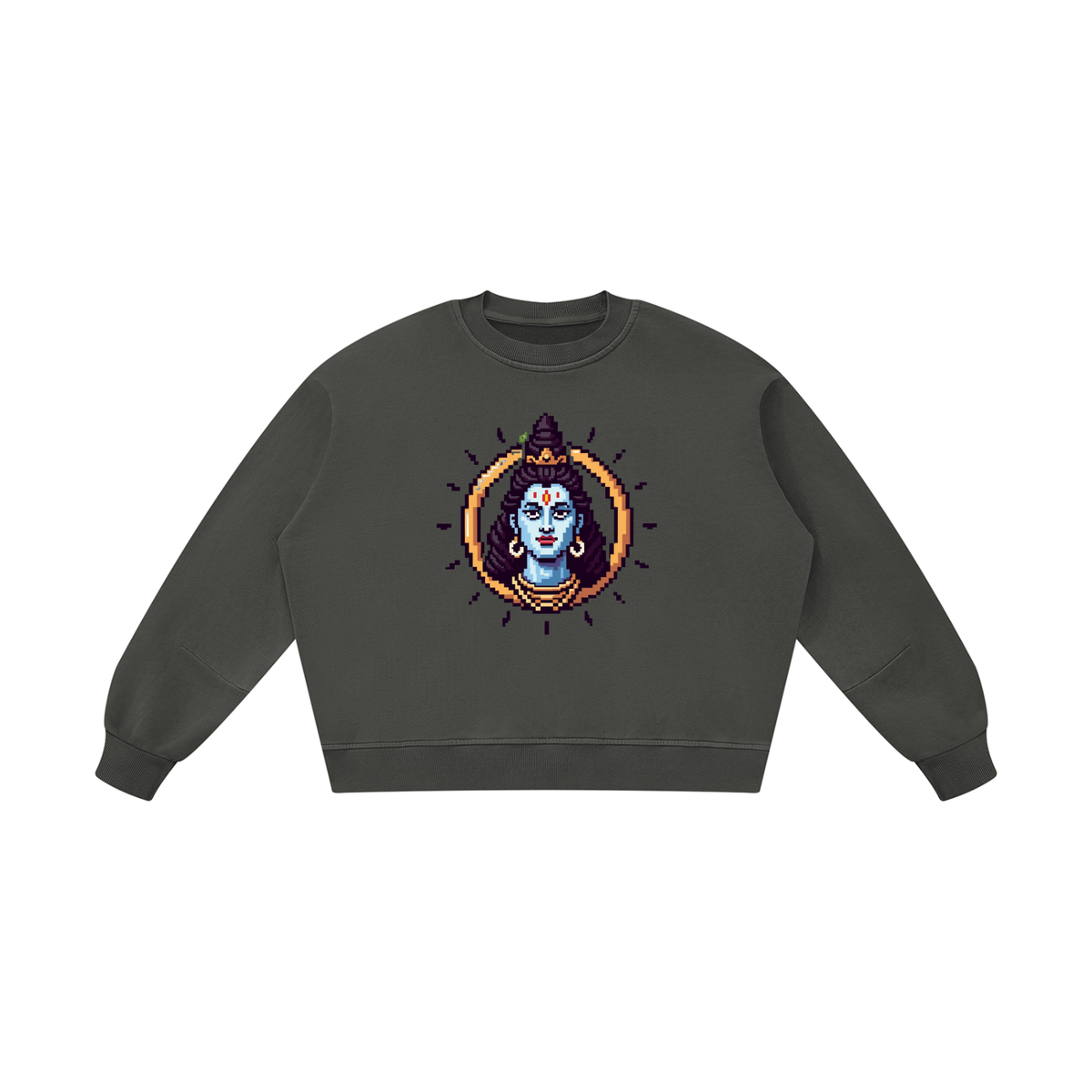 Unisex Boxy Vintage Washed Sweatshirt (GOD mode)