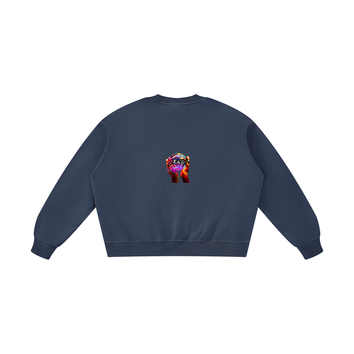 Unisex Boxy Vintage Washed Sweatshirt (Haitian goddess)