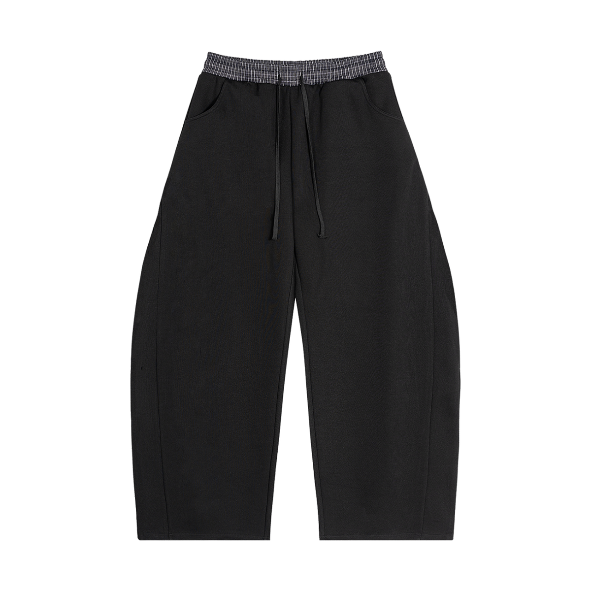 Plaid Waistband Barrel Sweatpants (chill)