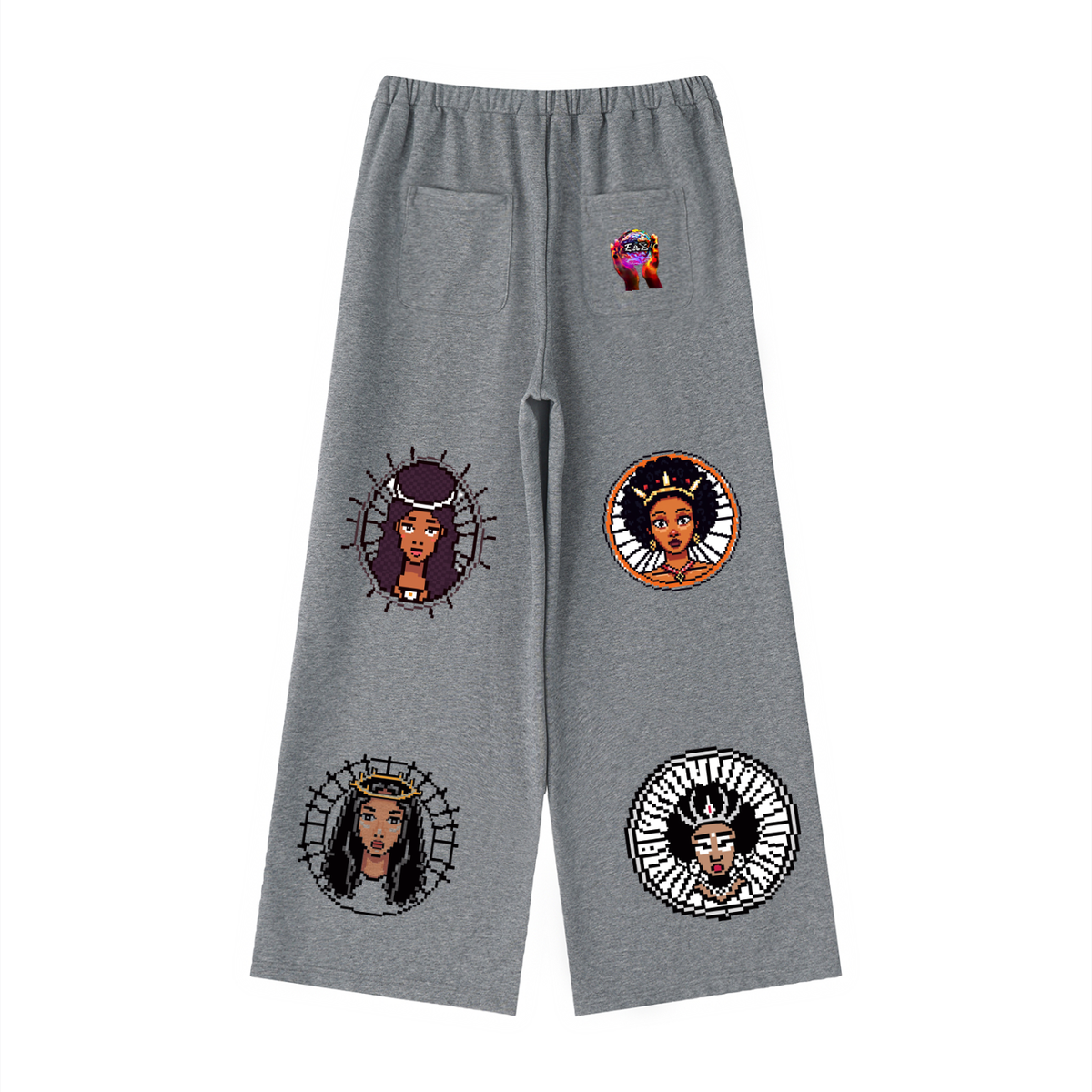 women's Wide Leg Sweatpants (Haitian Goddess)