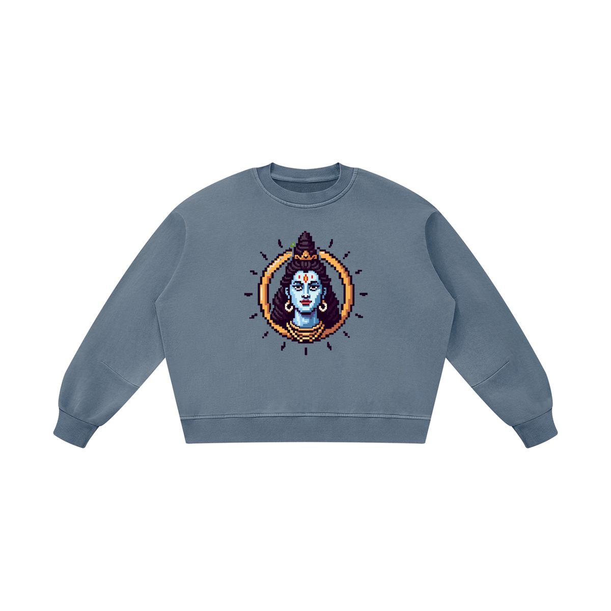 Unisex Boxy Vintage Washed Sweatshirt (GOD mode)