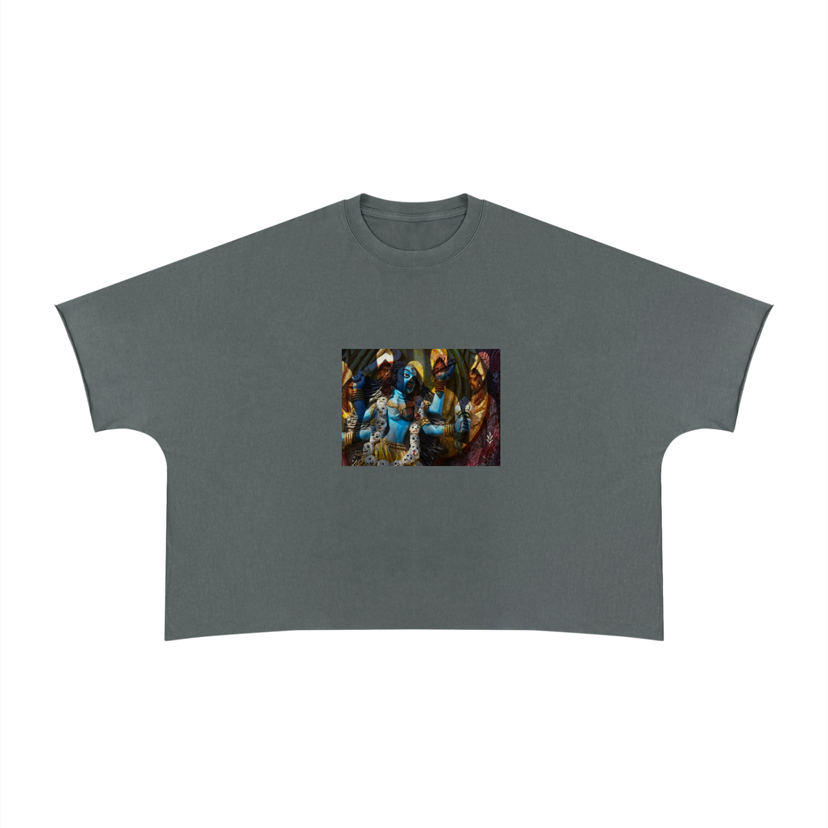 Unisex Heavyweight Boxy Raw Edge T-Shirt