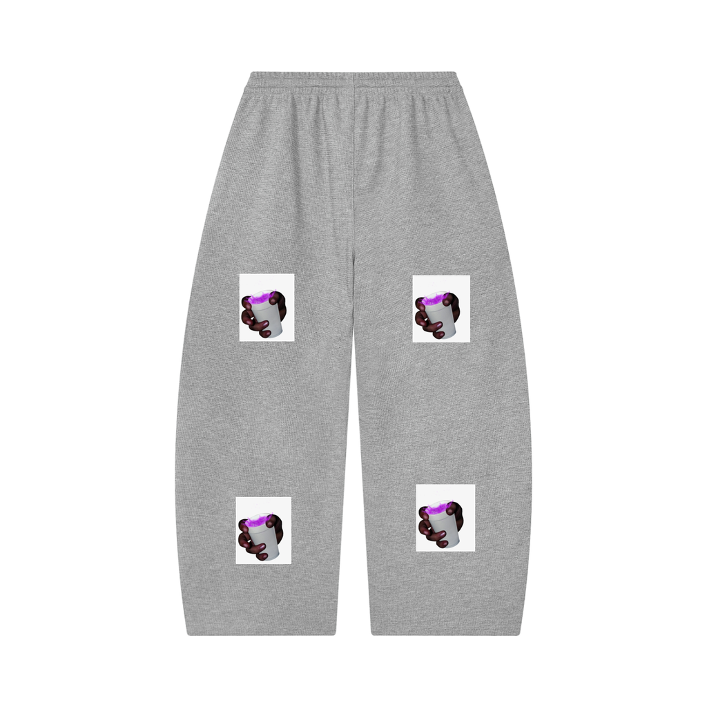Unisex Waffle Barrel Leg Pants