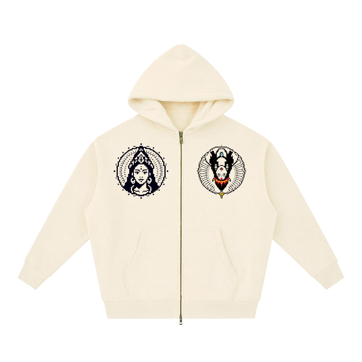 Essential Oversized Fleece Boxy Hoodie (Eis parvati)