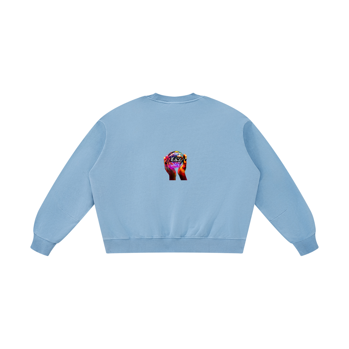 Unisex Boxy Vintage Washed Sweatshirt (Haitian goddess)