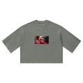 Unisex Waffle Boxy T-Shirt (all white)