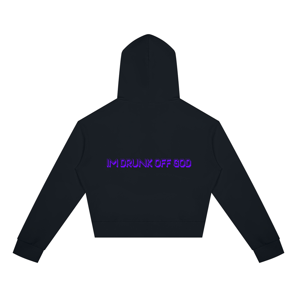 Women's Crop Full Zip Hoodie