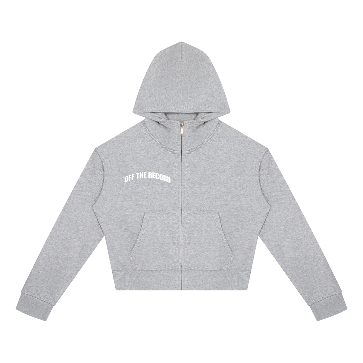 Women's Crop Full Zip Hoodie