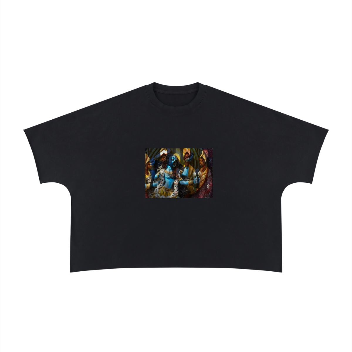 Unisex Heavyweight Boxy Raw Edge T-Shirt