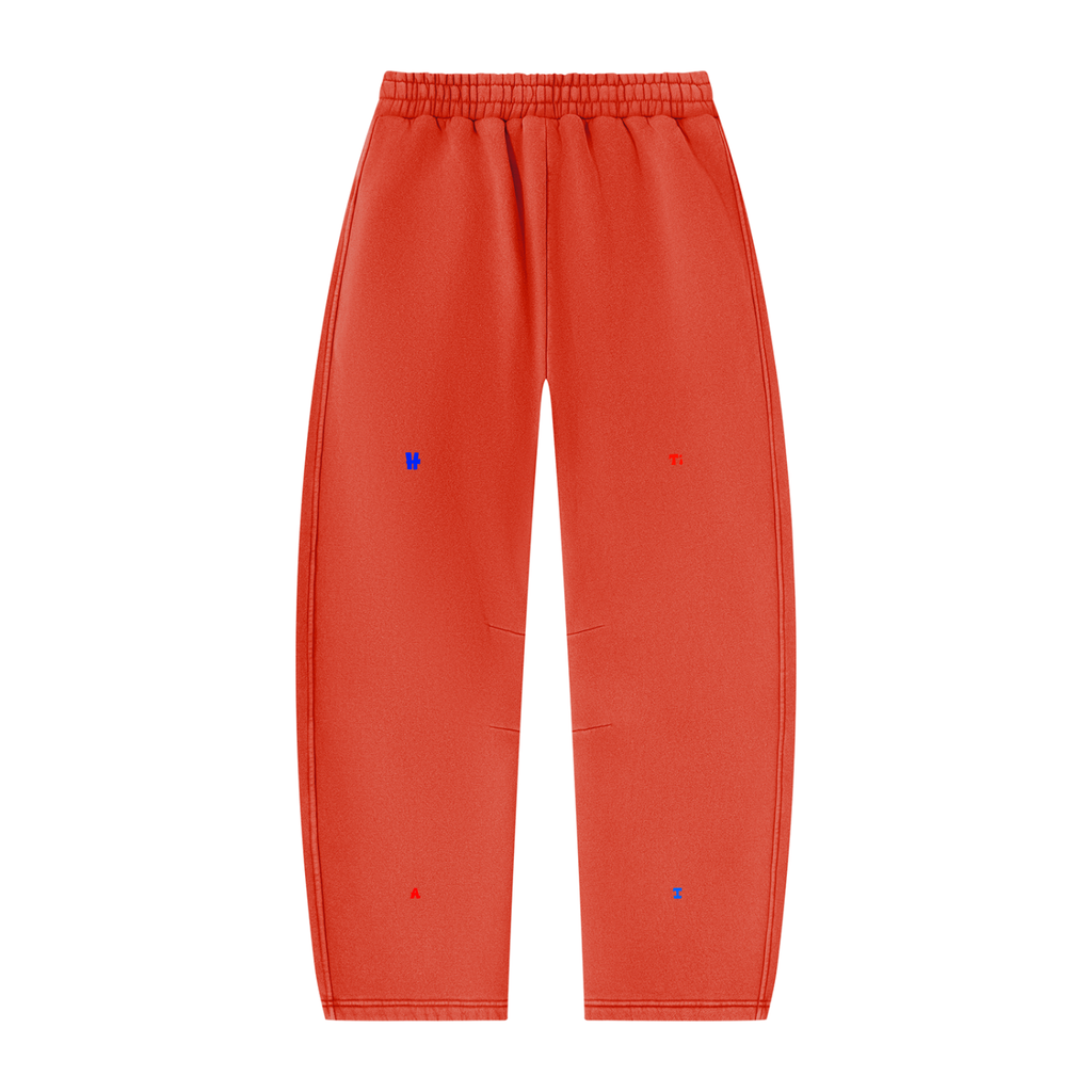 Unisex Vintage Wash Barrel Leg Fleece Sweatpants (HAITIAN)
