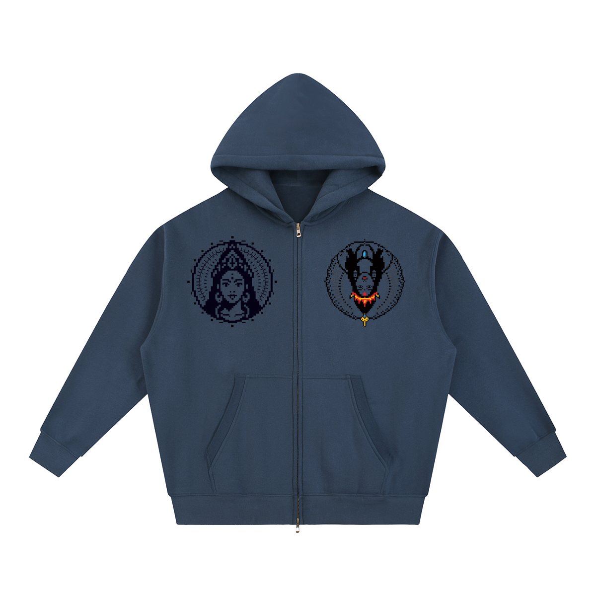Essential Oversized Fleece Boxy Hoodie (Eis parvati)