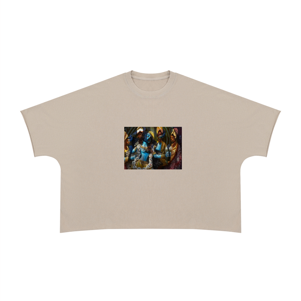 Unisex Heavyweight Boxy Raw Edge T-Shirt