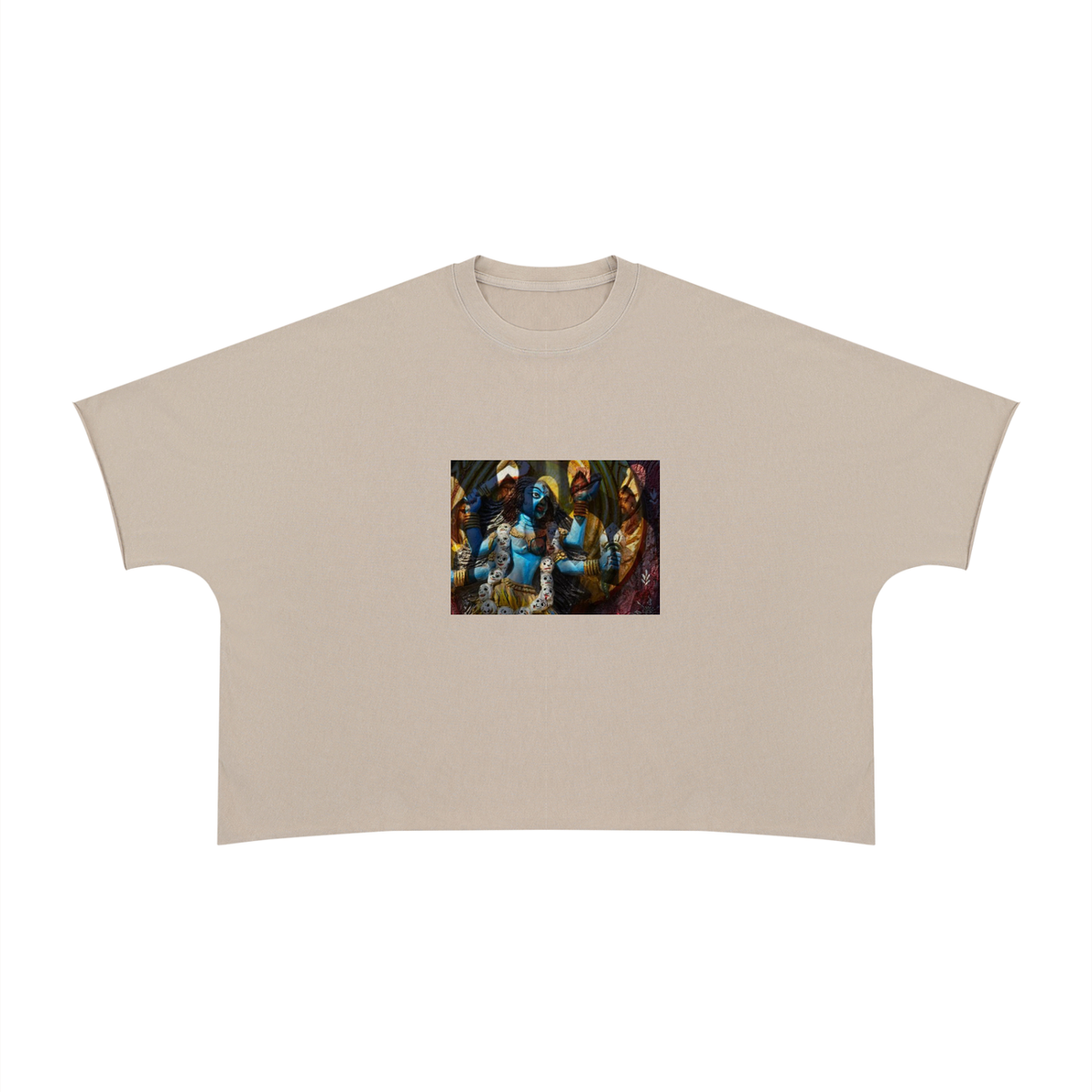 Unisex Heavyweight Boxy Raw Edge T-Shirt
