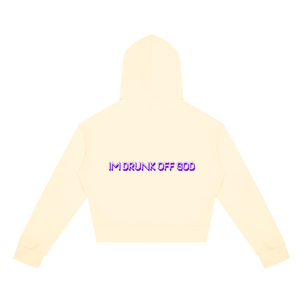 Women's Crop Full Zip Hoodie
