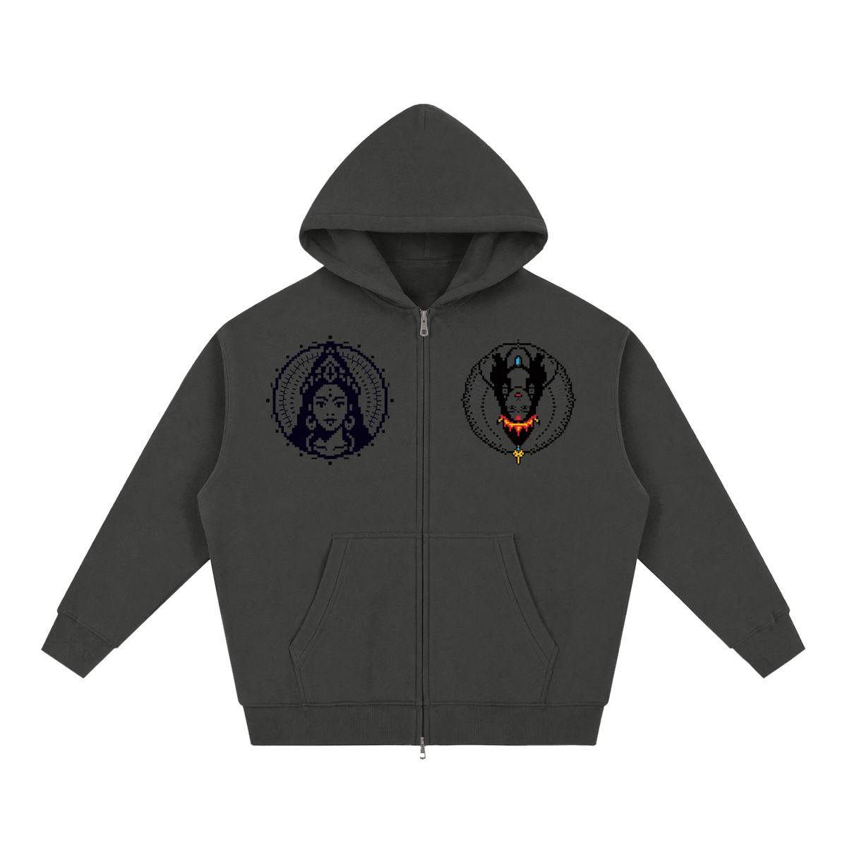 Essential Oversized Fleece Boxy Hoodie (Eis parvati)