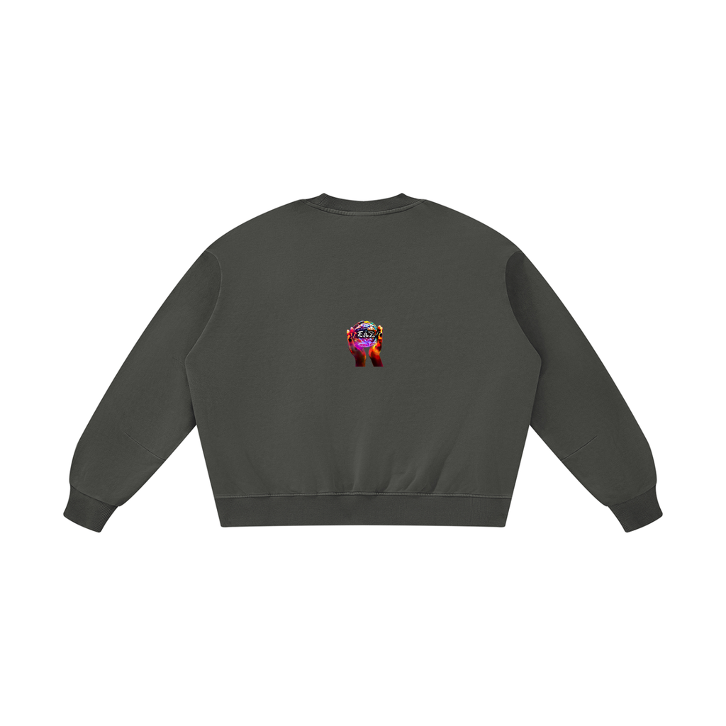 Unisex Boxy Vintage Washed Sweatshirt (GOD mode)
