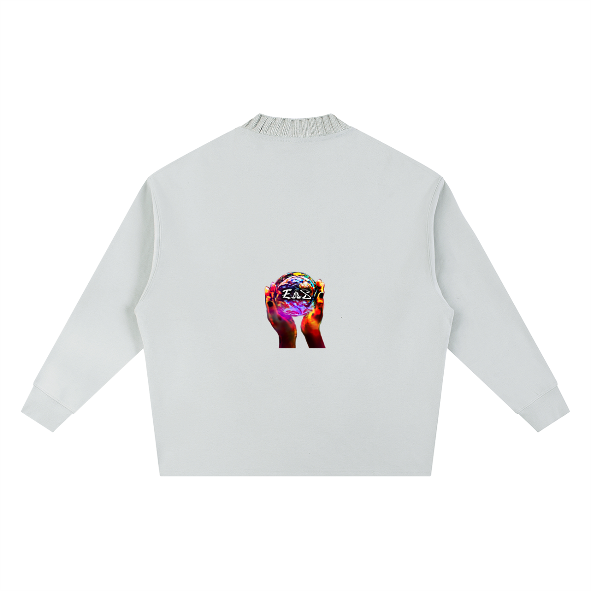 Knitted Round Neck Oversize Sweatshirt (Pink Shirt)