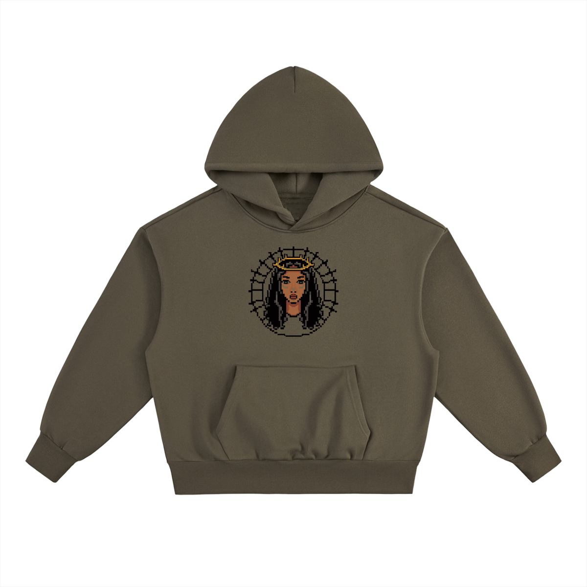 Essential Heavyweight Fleece Hoodie (Haitian goddess)