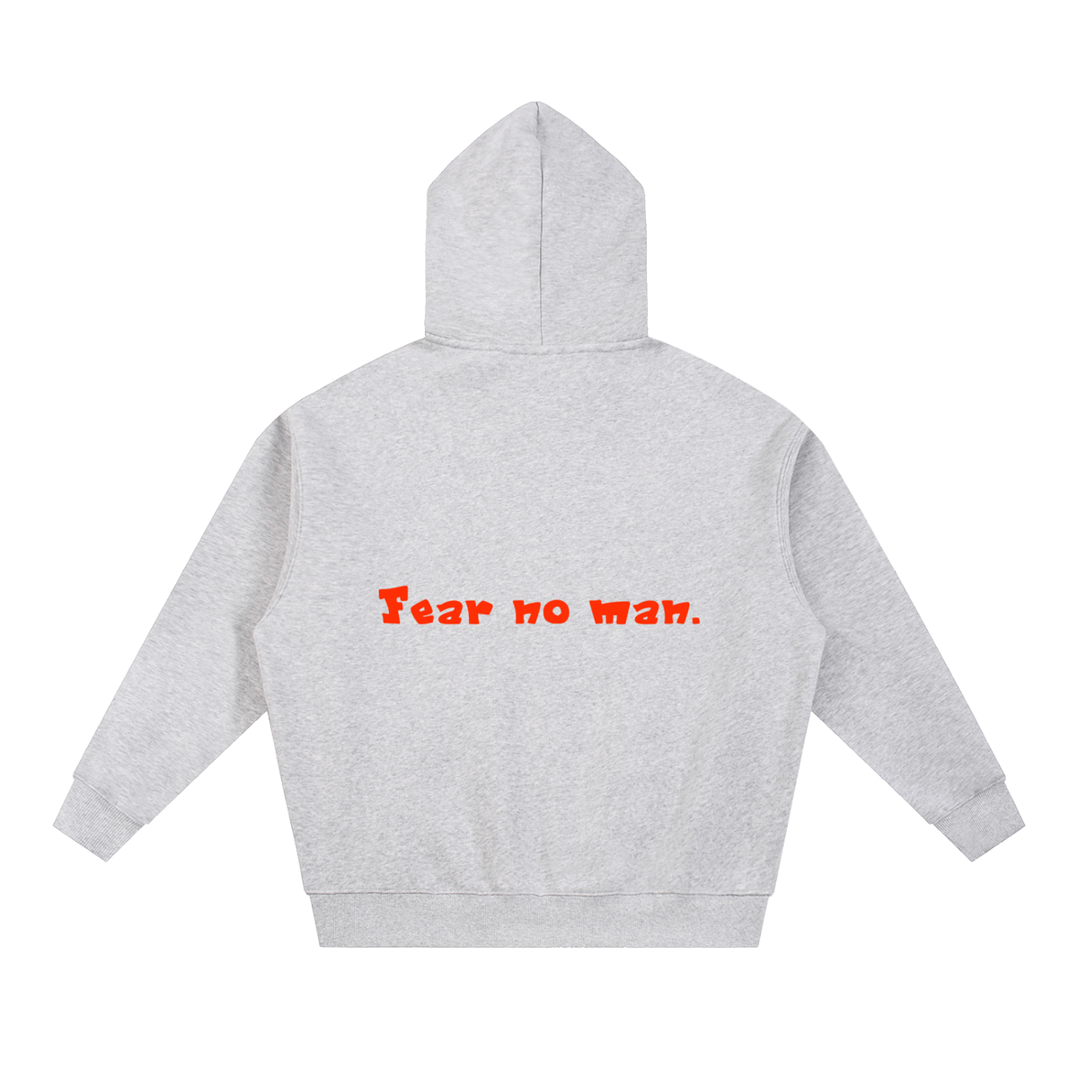 Essential Oversized Fleece Boxy Hoodie (fear no man)