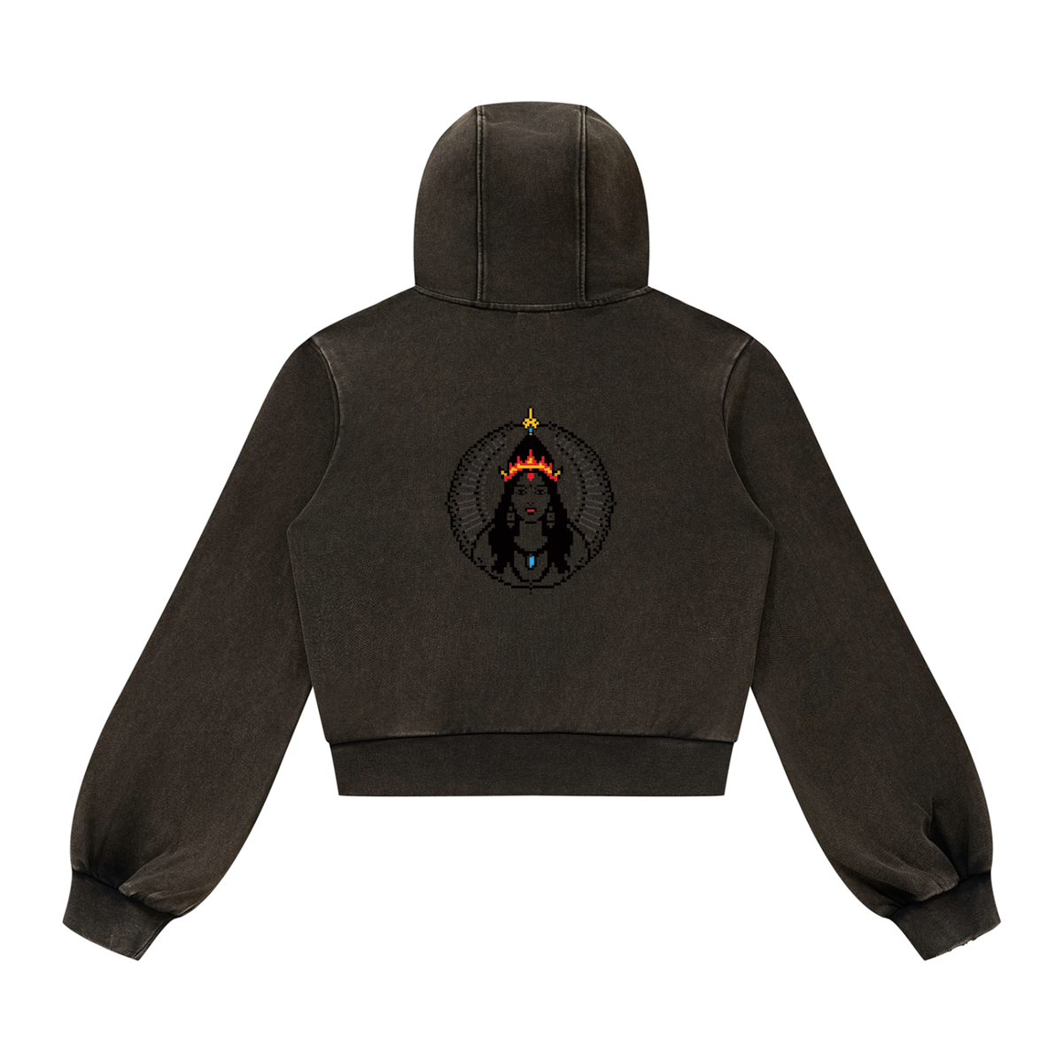 Women’s Vintage Wash Full Zip Hoodie (Eis parvati)