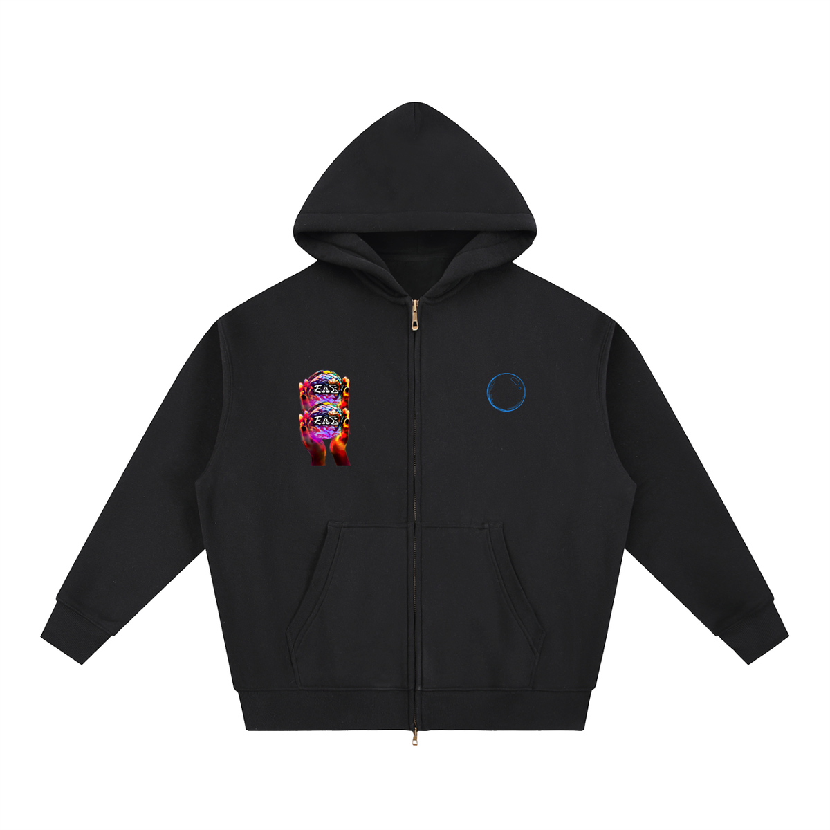 Essential Oversized Fleece Boxy Hoodie (Big foot)