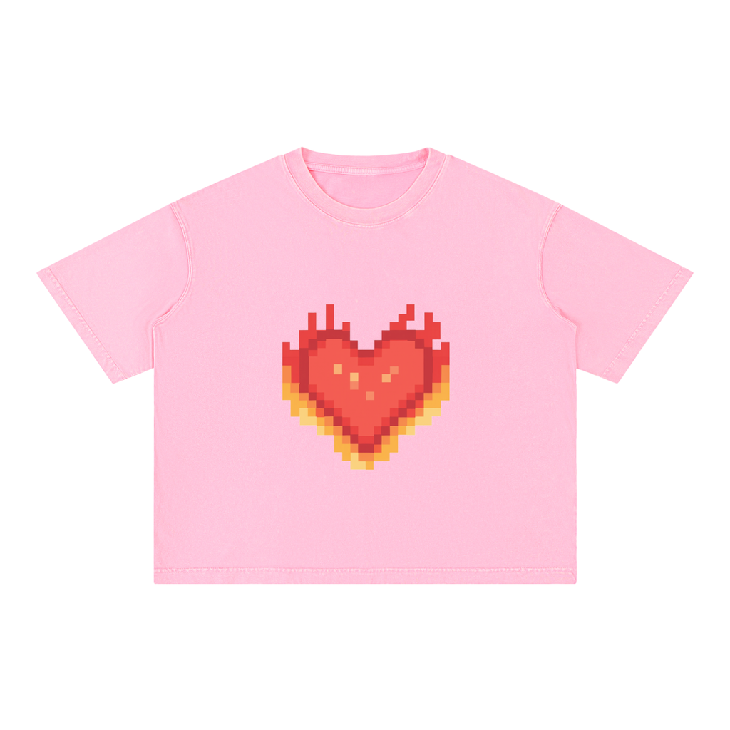 Mineral Wash Boxy Cotton T-Shirt