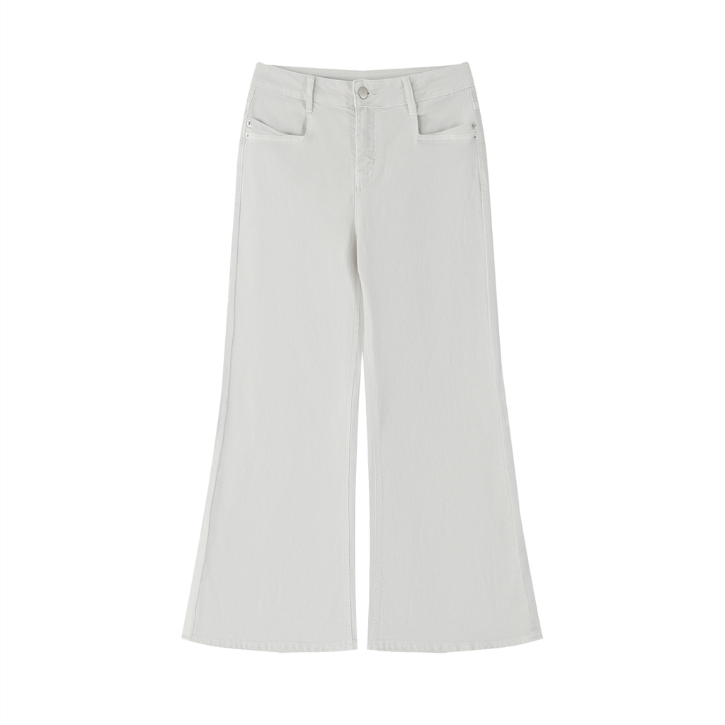 Women's Vintage Wash Flared Leg Jeans (Eis)