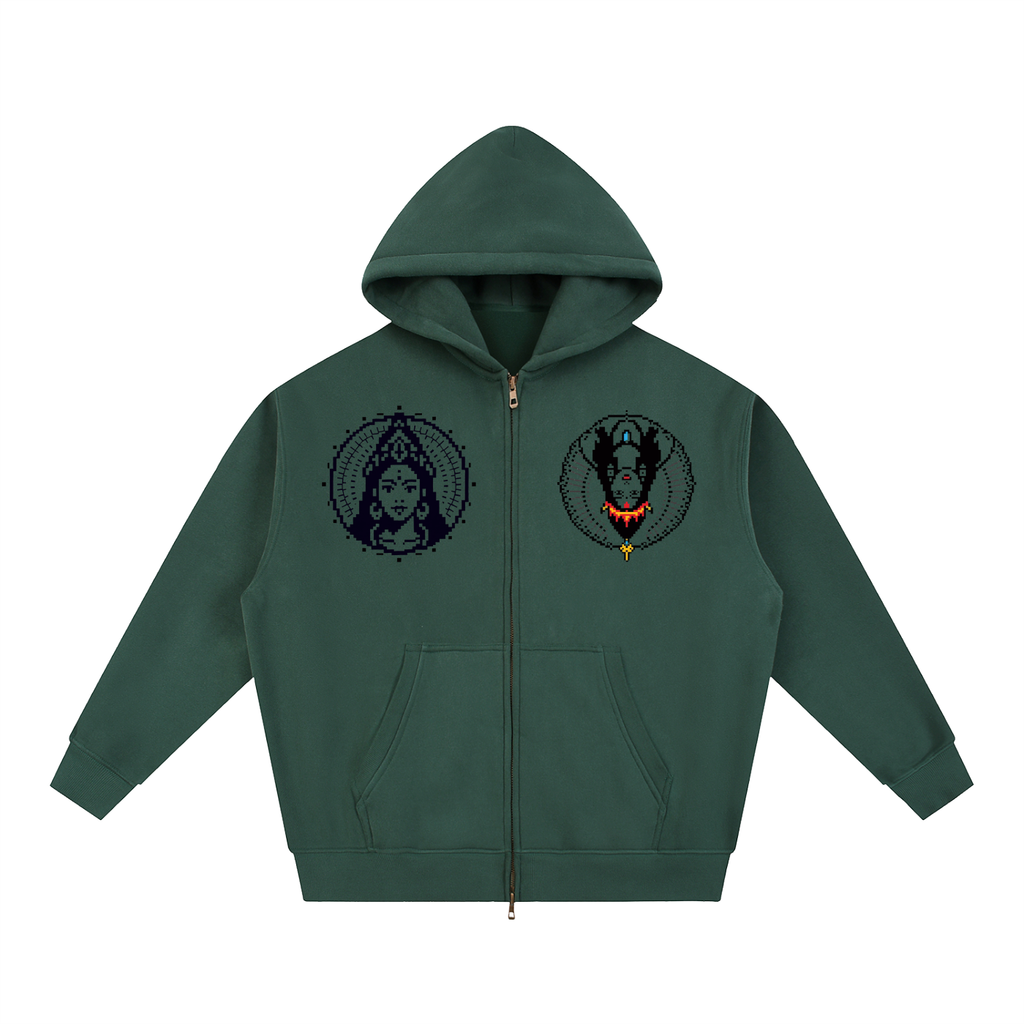 Essential Oversized Fleece Boxy Hoodie (Eis parvati)