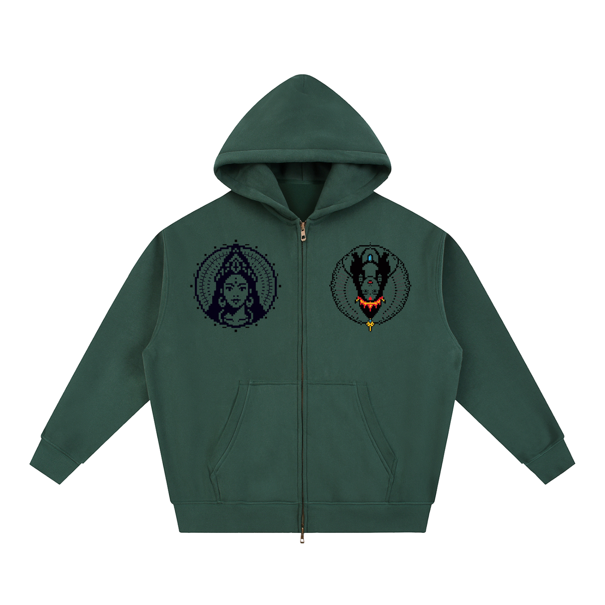 Essential Oversized Fleece Boxy Hoodie (Eis parvati)