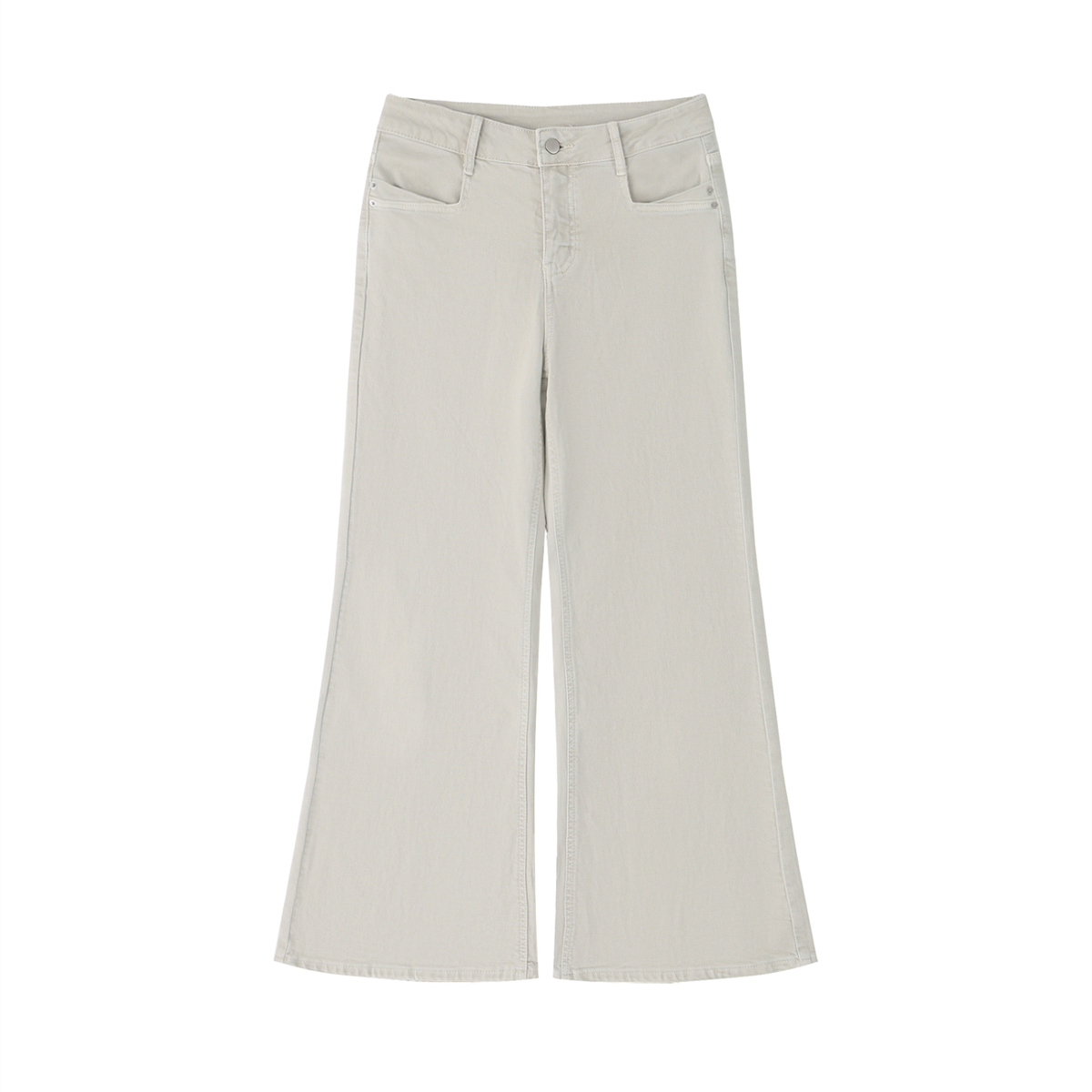 Women's Vintage Wash Flared Leg Jeans (Eis)