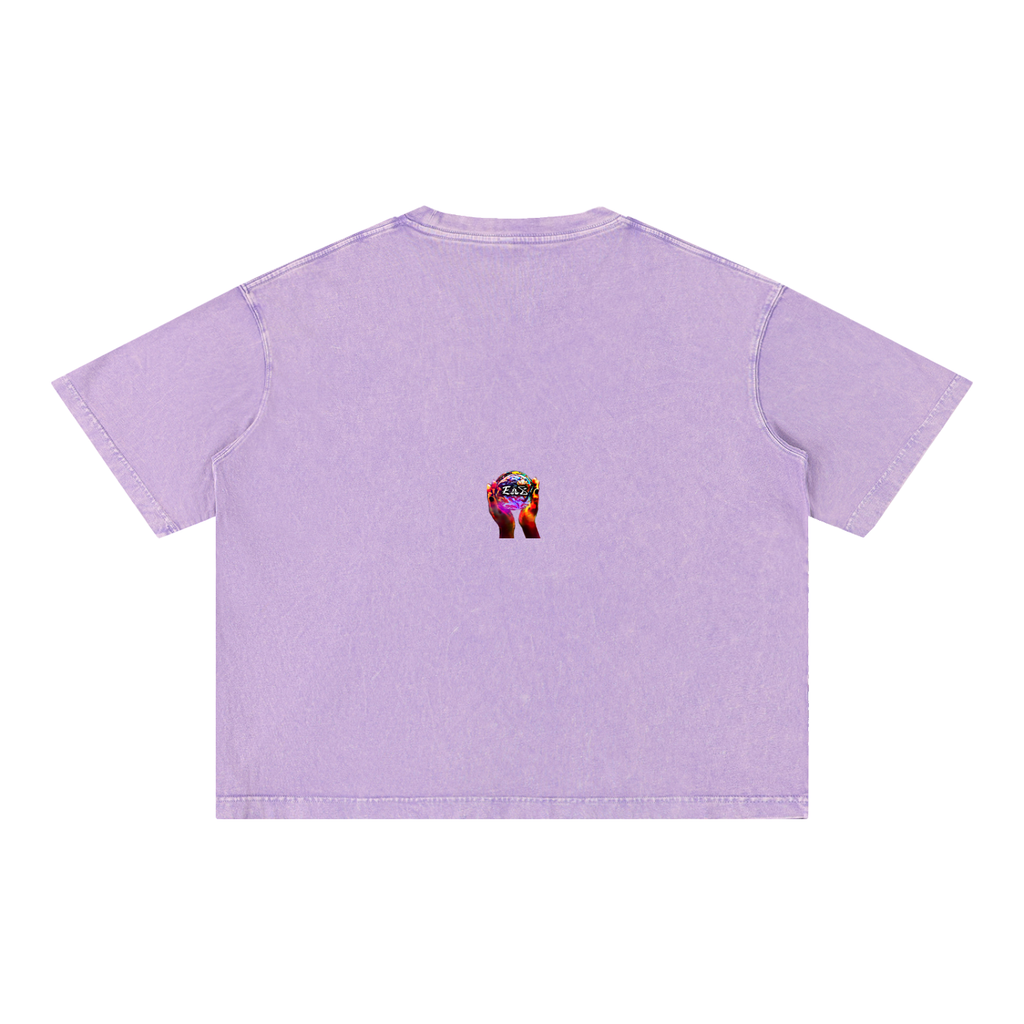 Mineral Wash Boxy Cotton T-Shirt (PROTECT LUCKI)