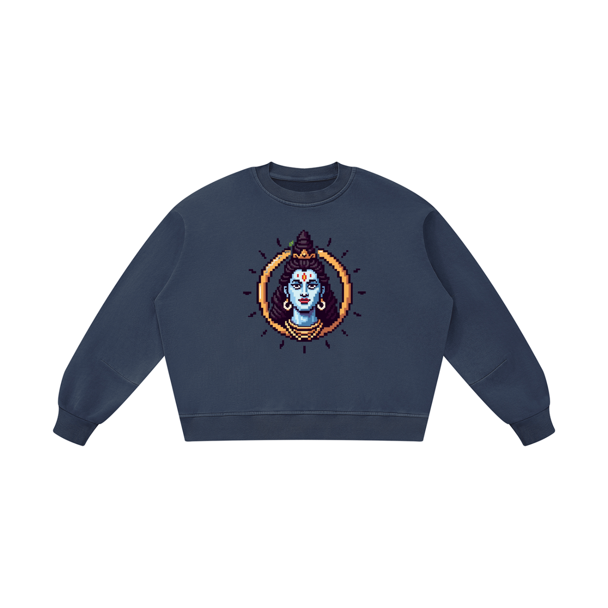 Unisex Boxy Vintage Washed Sweatshirt (GOD mode)