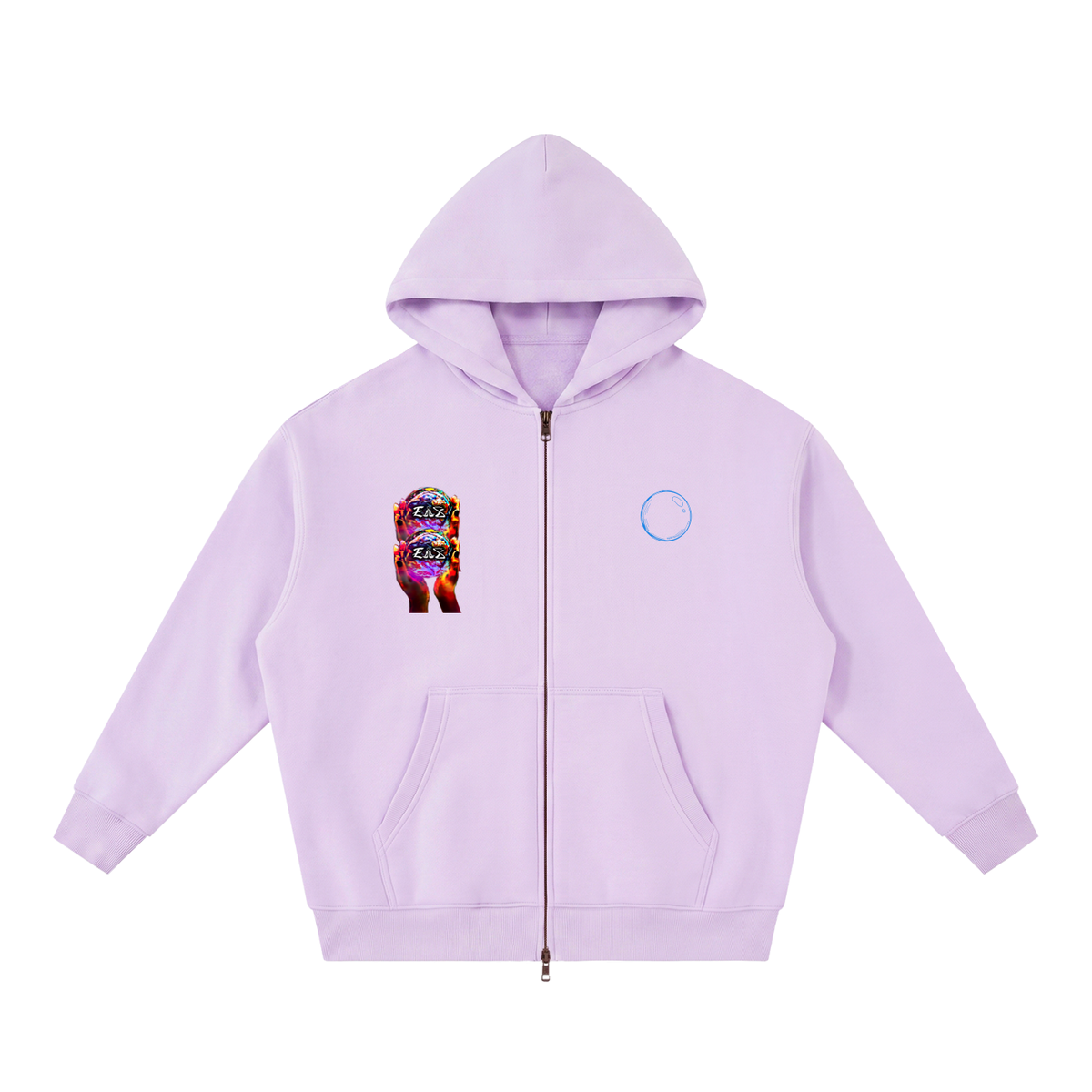 Essential Oversized Fleece Boxy Hoodie (Big foot)
