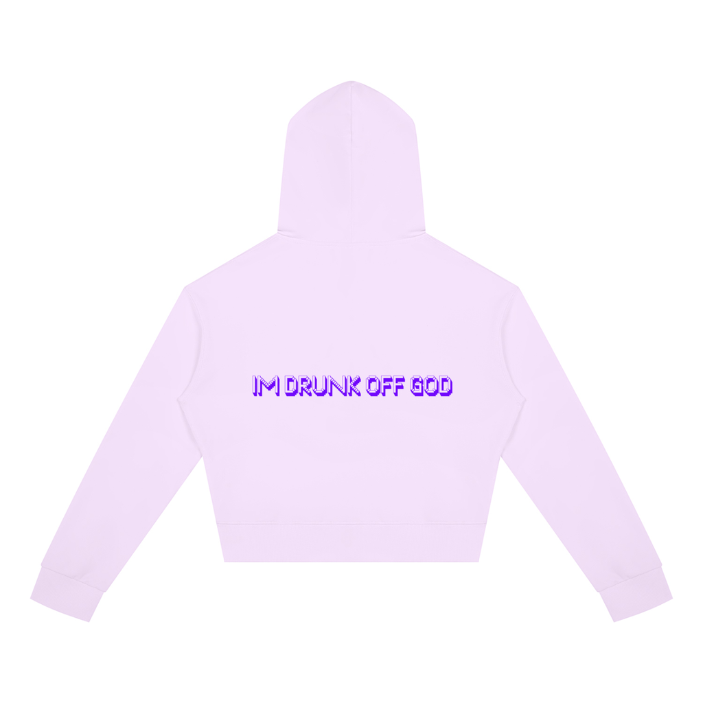 Women's Crop Full Zip Hoodie