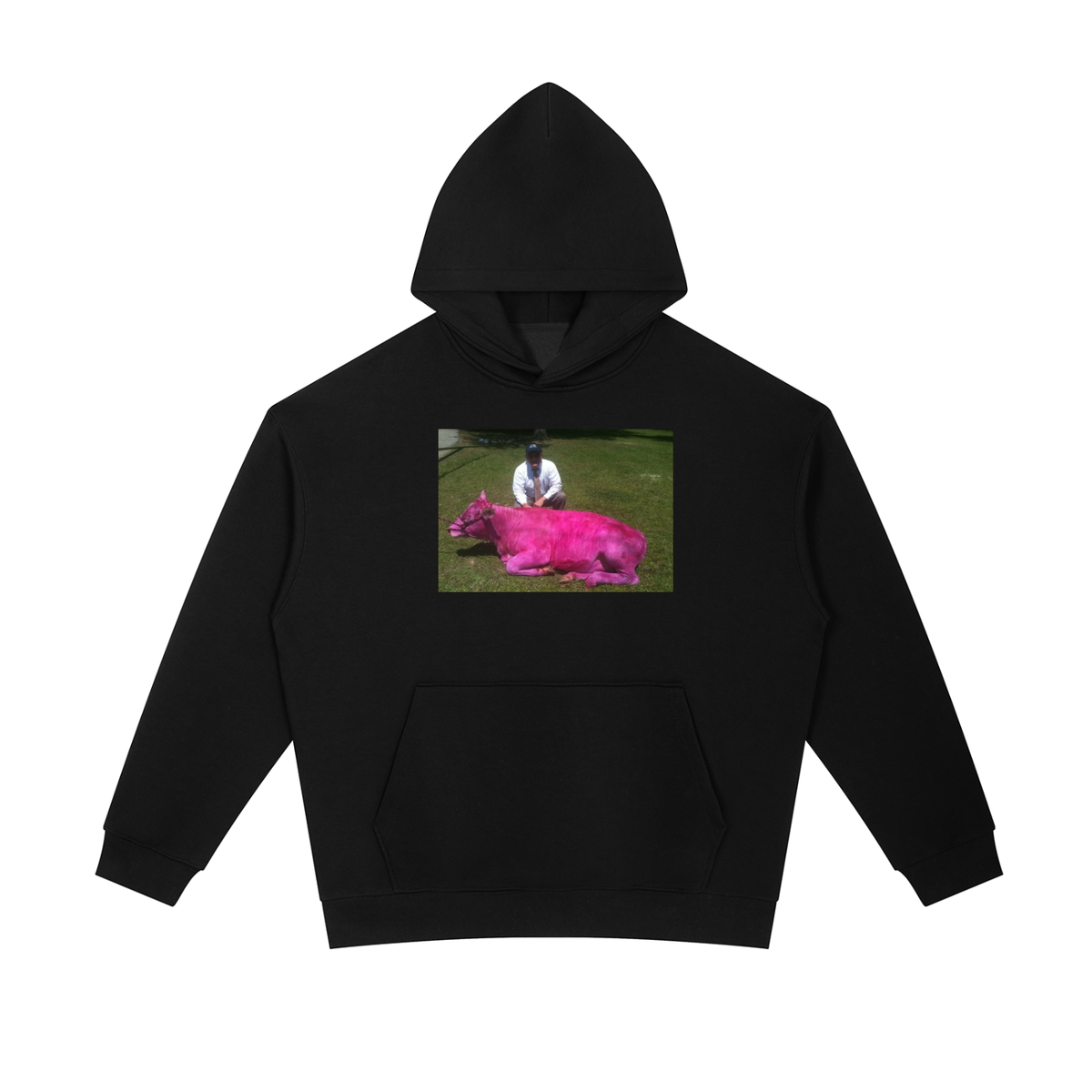 Essential Heavyweight Hoodie (PINK COWS)