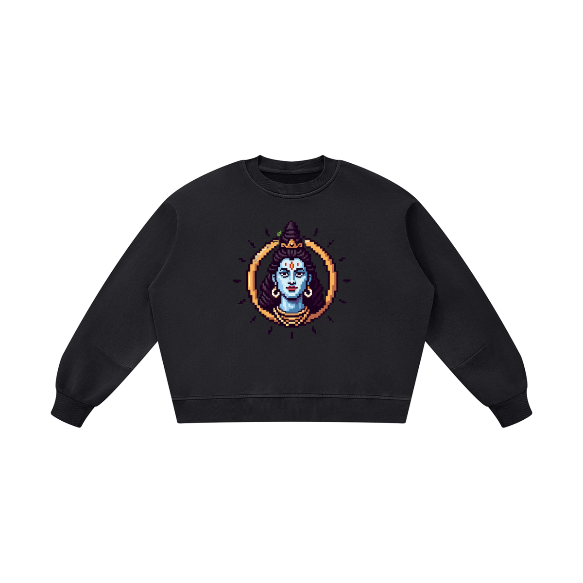 Unisex Boxy Vintage Washed Sweatshirt (GOD mode)