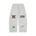 Unisex Waffle Barrel Leg Pants