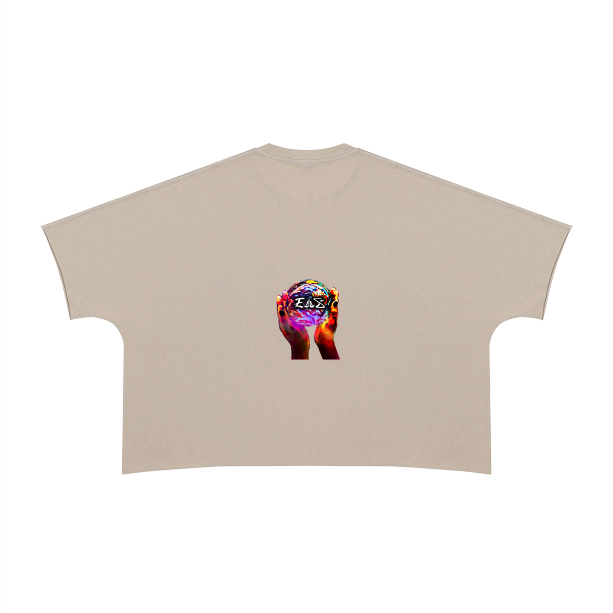 Unisex Heavyweight Boxy Raw Edge T-Shirt (Snake women)