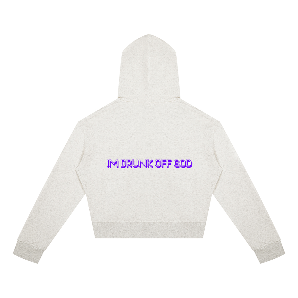 Women's Crop Full Zip Hoodie