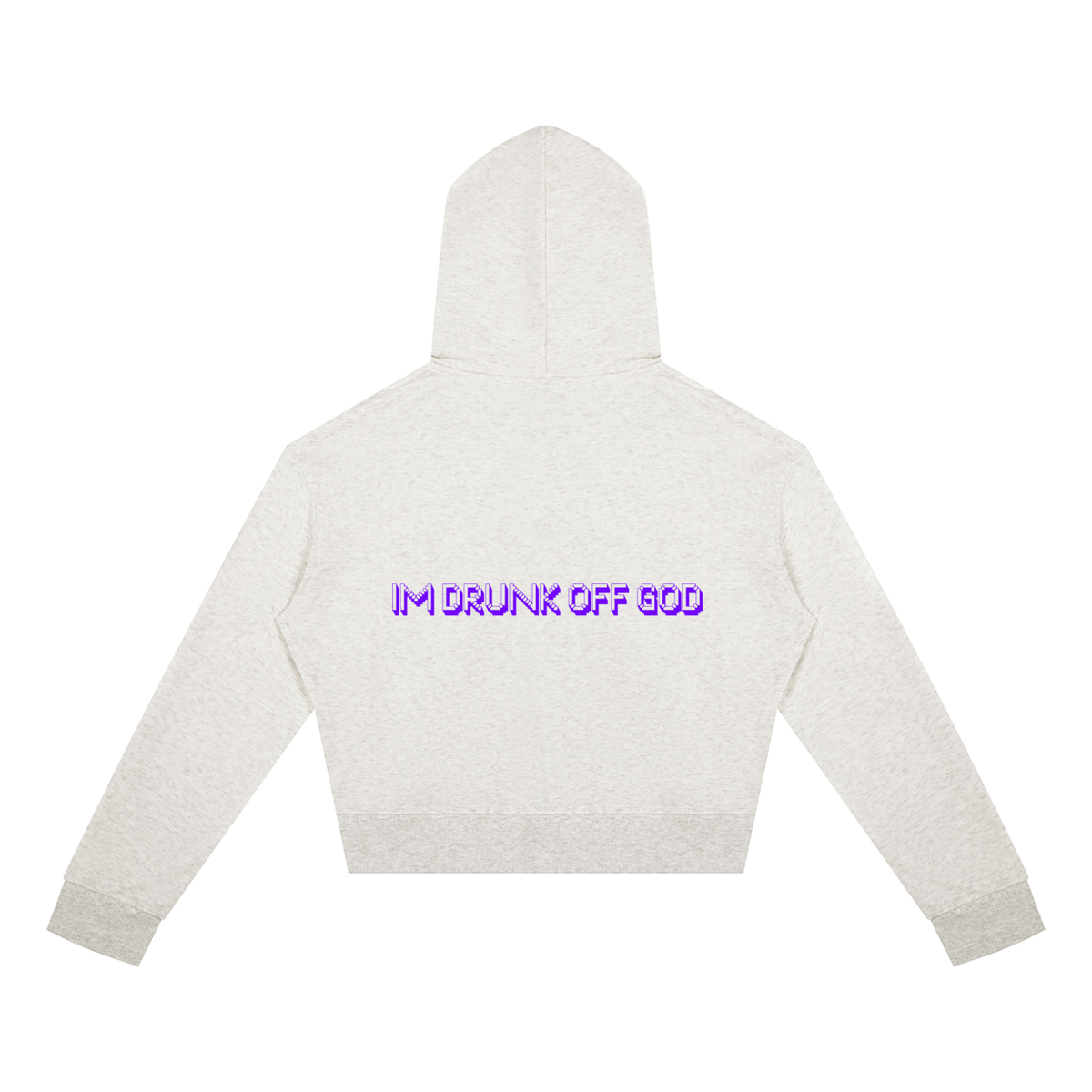 Women's Crop Full Zip Hoodie