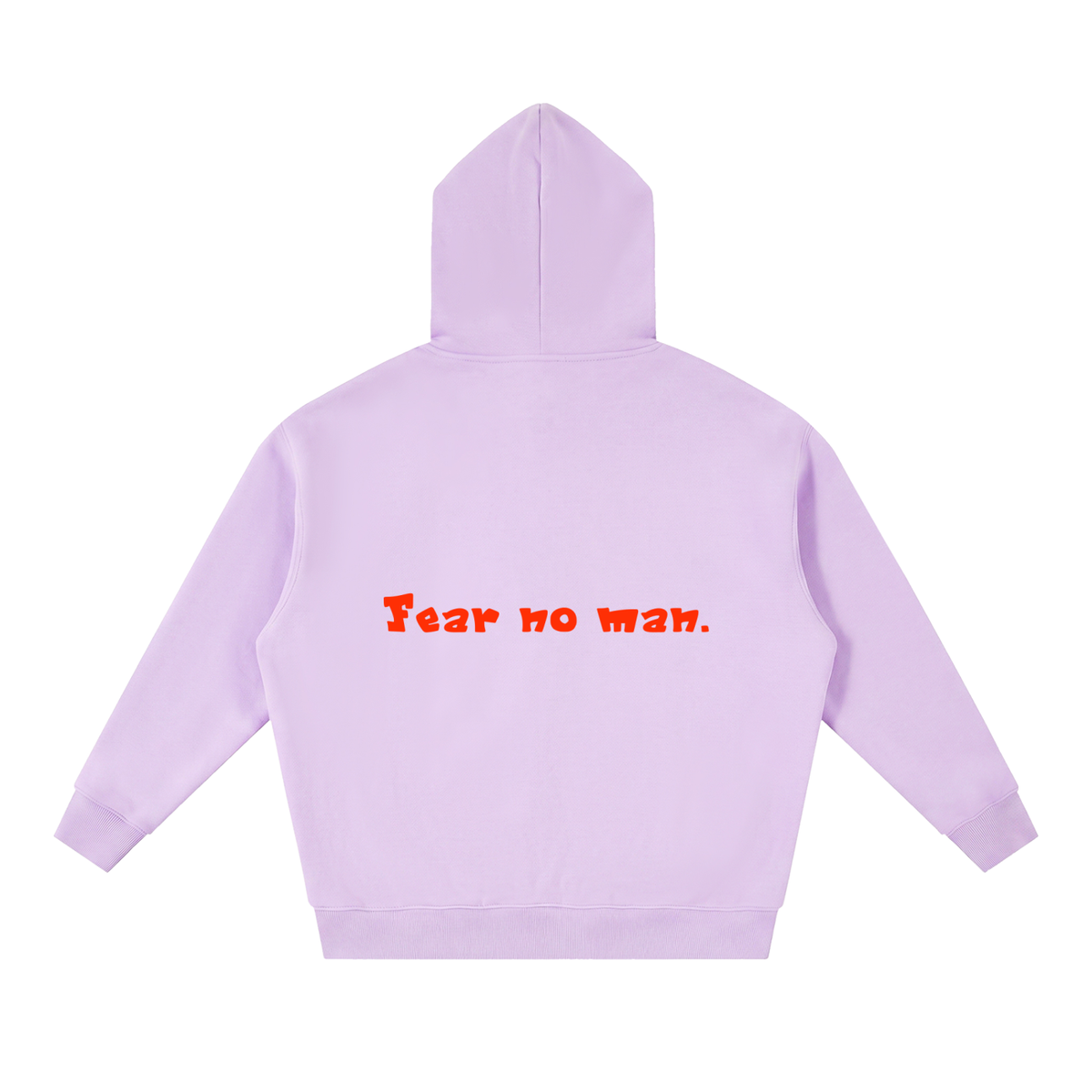 Essential Oversized Fleece Boxy Hoodie (fear no man)