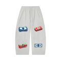 Unisex Waffle Barrel Leg Pants (Money walk)
